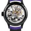 Montre squelette suisse de luxe GRECO-Genève pour homme ou pour femme, avec gravure fluorescente, vue du fond
