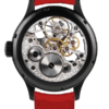 Montre squelette suisse de luxe GRECO-Genève pour homme ou pour femme, avec gravure fluorescente, vue du fond